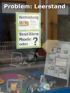 Einkaufsstadt Hoyerswerda - Problem: Leerstand