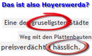 Das also ist Hoyerswerda? So sehen es jedenfalls Kommentatoren bei LR-Online.