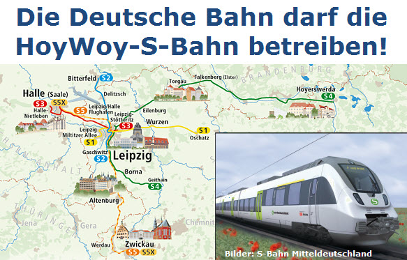 Die Deutsche Bahn darf die HoyWoy-S-Bahn betreiben!