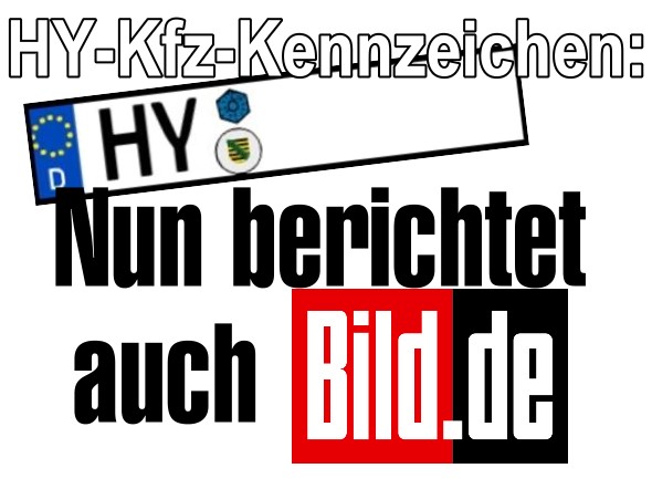 HY-Kfz-Kennzeichen: Nun berichtet auch BILD