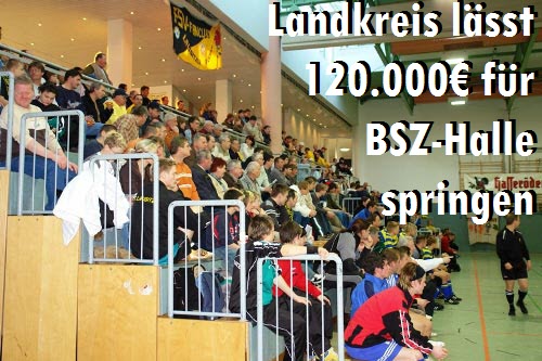 Landkreis lässt 120.000€ für BSZ-Halle springen