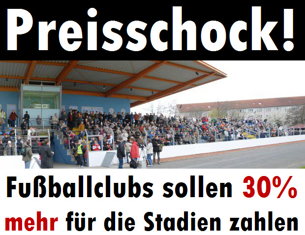 Preisschock! Hoyerswerdas Fußballclubs sollen 30% mehr für die Stadien zahlen!