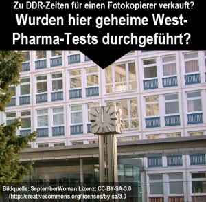 Für einen Fotokopierer verkauft? Wurden am Hoyerswerdaer Kreiskarankenhaus geheime West-Pharma-Tests durchgeführt?