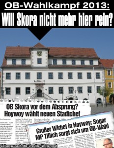 Oberbürgermeister-Wahlkampf 2013 in Hoyerswerda: Will Skora nicht mehr ins Rathaus?