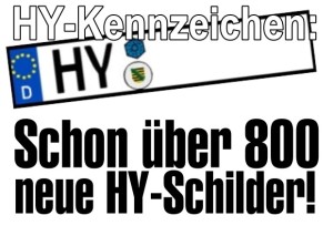 HY-Kfz-Kennzeichen: Schon über 800 neue HY-Schilder für Hoyerswerda!