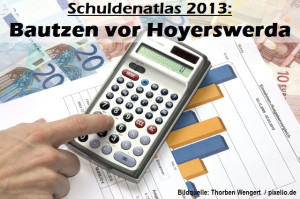 Schuldenatlas 2013: Bautzen vor Hoyerswerda!