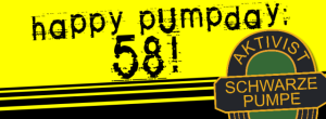 Hoyerswerda: Happy Pumpday - Aktivist Schwarze Pumpe wird 58 Jahre alt!