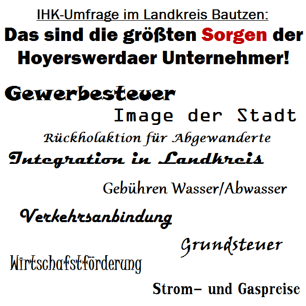 IHK-Umfrage im Landkreis Bautzen ergibt: Das sind die größten Sorgen der Hoyerswerdaer Unternehmer!