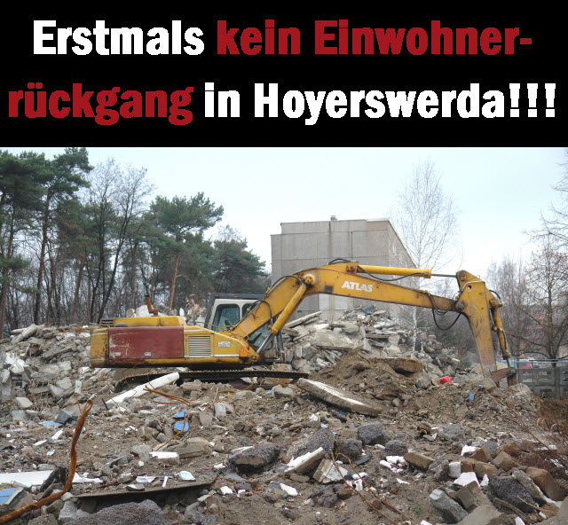 2015 erstmals kein Einwohnerrückgang in Hoyerswerda!